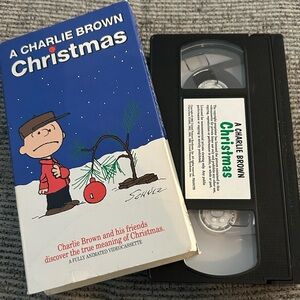 🍀3/$15 A Charlie Brown Christmas VHS Tape - Classic Holiday Special peanuts